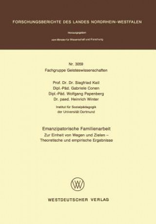 Kniha Emanzipatorische Familienarbeit Siegfried Keil