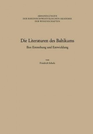 Libro Die Literaturen Des Baltikums Friedrich Scholz