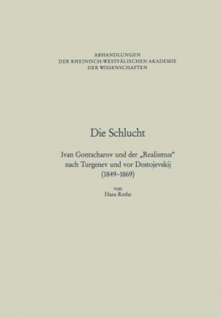 Knjiga Die Schlucht Hans Rothe