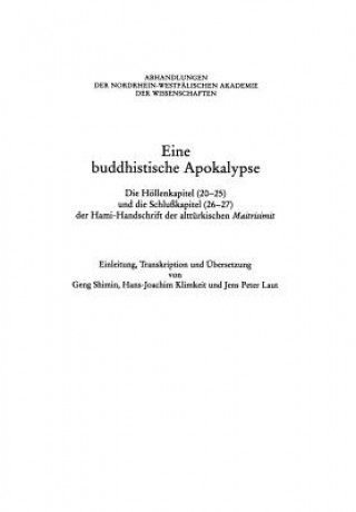 Kniha Eine Buddhistische Apokalypse Shimin Geng