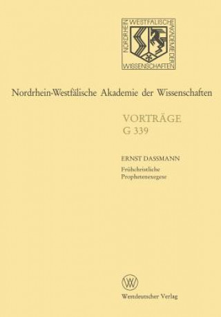 Book Nordrhein-Westfalische Akademie der Wissenschaften Ernst Dassmann