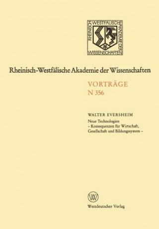 Kniha Natur-, Ingenieur- und Wirtschaftswissenschaften Walter Eversheim