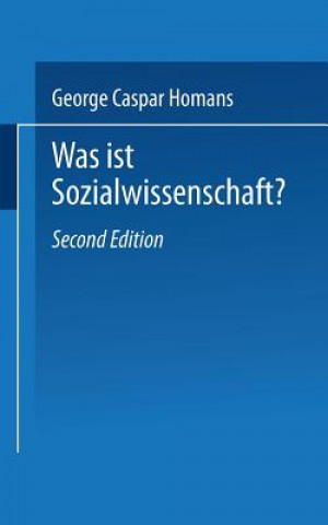 Book Was ist Sozialwissenschaft? George C. Homans
