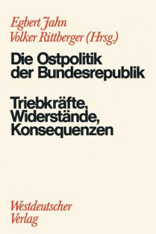 Kniha Die Ostpolitik der BRD Egbert Jahn