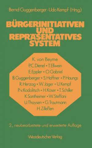 Kniha B rgerinitiativen Und Repr sentatives System Udo Kempf