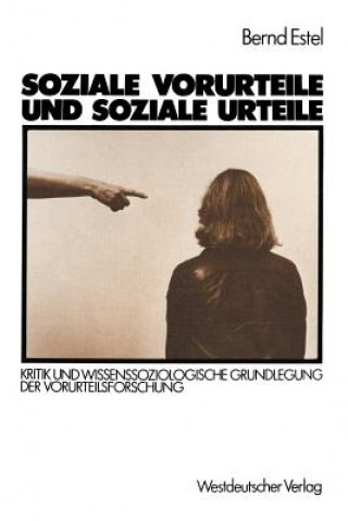 Kniha Soziale Vorurteile Und Soziale Urteile Bernd Estel