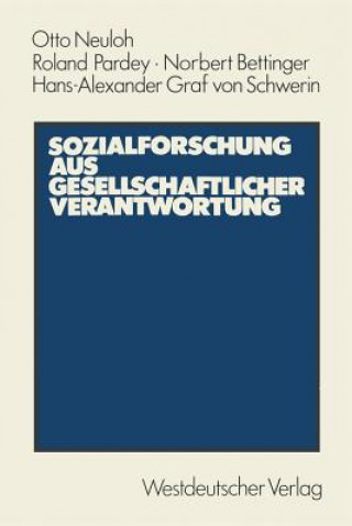 Kniha Sozialforschung aus Gesellschaftlicher Verantwortung Otto Neuloh