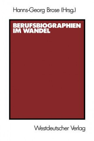 Kniha Berufsbiographien im Wandel Hanns-Georg Brose