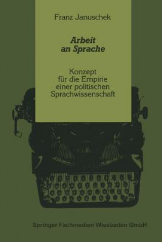 Kniha Arbeit an Sprache Franz Januschek