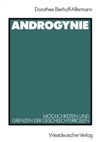 Könyv Androgynie Dorothee Bierhoff-Alfermann