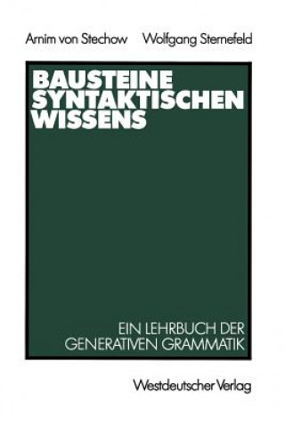 Kniha Bausteine Syntaktischen Wissens Arnim von Stechow