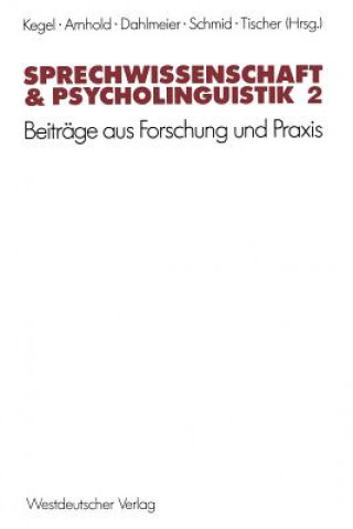 Kniha Sprechwissenschaft & Psycholinguistik 2 Thomas Arnhold