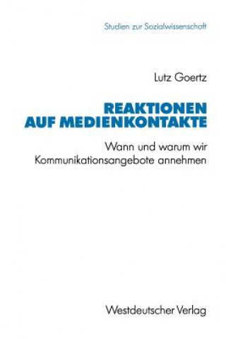 Kniha Reaktionen auf Medienkontakte Lutz Goertz