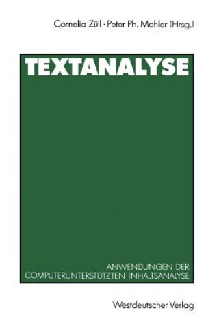 Livro Textanalyse Peter Ph. Mohler