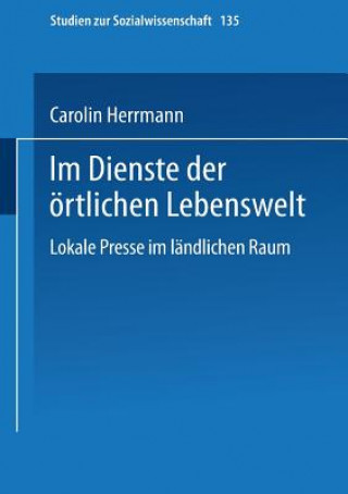 Książka Im Dienste Der OErtlichen Lebenswelt Carolin Herrmann