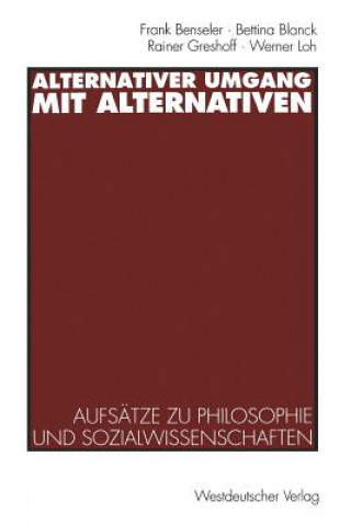 Książka Alternativer Umgang Mit Alternativen Frank Benseler