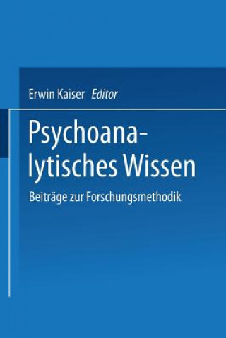 Książka Psychoanalytisches Wissen Erwin Kaiser