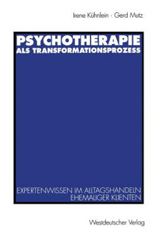 Book Psychotherapie als Transformationsprozess Irene Kühnlein