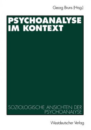 Libro Psychoanalyse Im Kontext Georg Bruns