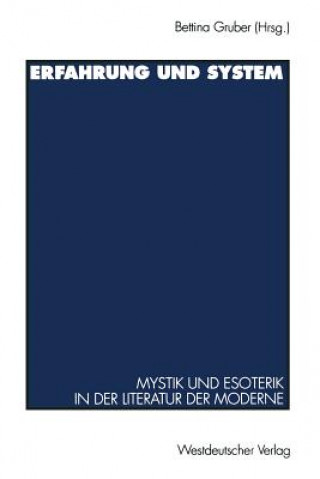 Knjiga Erfahrung und System Bettina Gruber