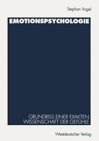 Buch Emotionspsychologie Stephan Vogel