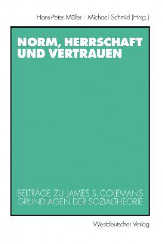 Kniha Norm, Herrschaft und Vertrauen Hans-Peter Müller