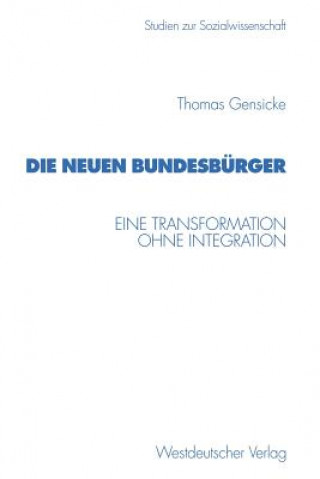 Livre Die Neuen Bundesburger Thomas Gensicke