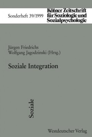 Książka Soziale Integration Jürgen Friedrichs