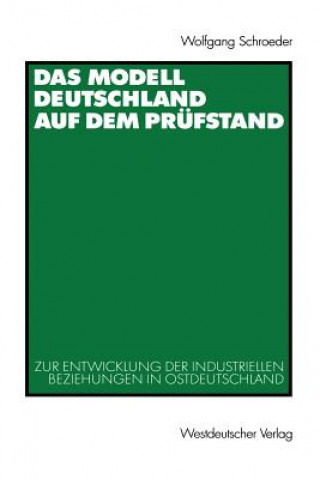 Carte Modell Deutschland auf dem Prufstand Wolfgang Schroeder