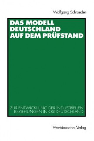 Kniha Modell Deutschland auf dem Prufstand Wolfgang Schroeder