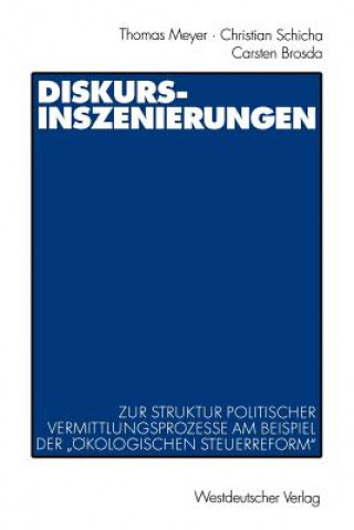 Book Diskurs-Inszenierungen Thomas Meyer