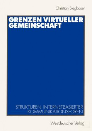Book Grenzen Virtueller Gemeinschaft Christian Stegbauer