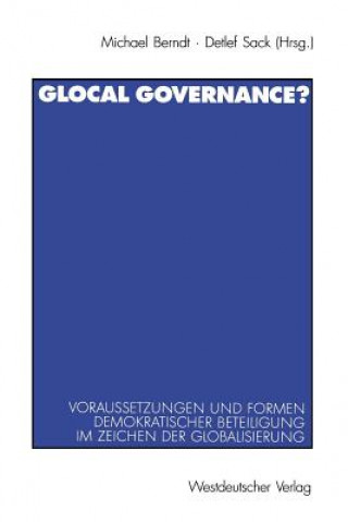 Książka Glocal Governance? Michael Berndt