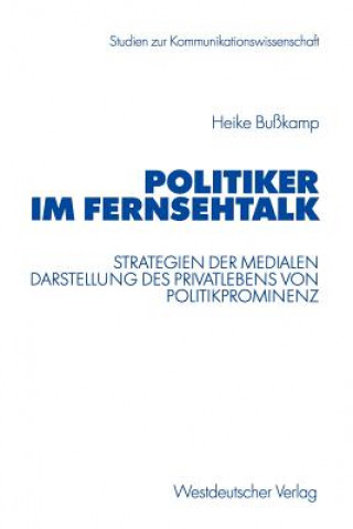 Książka Politiker im Fernsehtalk Heike Bußkamp