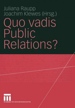 Kniha Quo Vadis Public Relations? Joachim Klewes