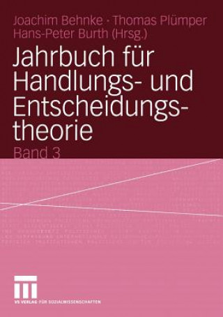 Buch Jahrbuch fur Handlungs- und Entscheidungstheorie Hans-Peter Burth