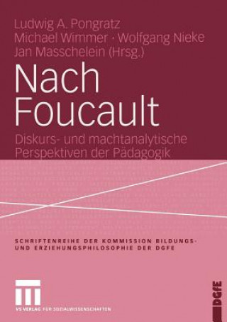 Kniha Nach Foucault Jan Masschelein