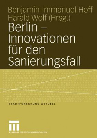 Livre Berlin - Innovationen fur den Sanierungsfall Benjamin-Immanuel Hoff