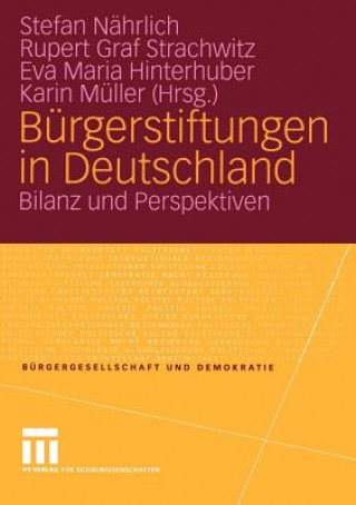 Kniha Burgerstiftungen in Deutschland Rupert Graf Strachwitz