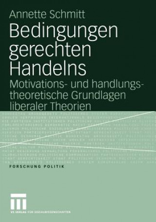 Knjiga Bedingungen Gerechten Handelns Annette Schmitt