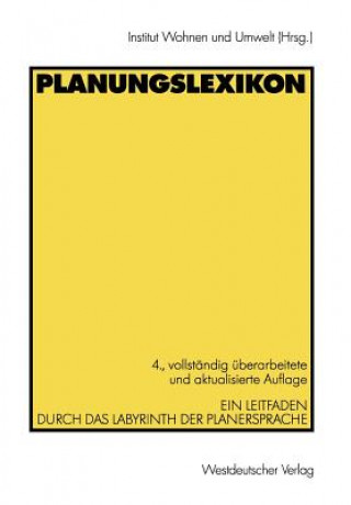 Knjiga Planungslexikon Elisabeth Dauwe-Arnold