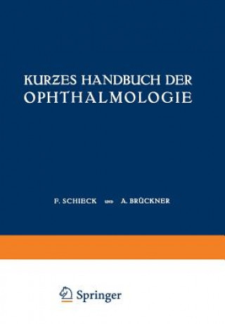 Kniha Kur&#438;es Handbuch Der Ophthalmologie 