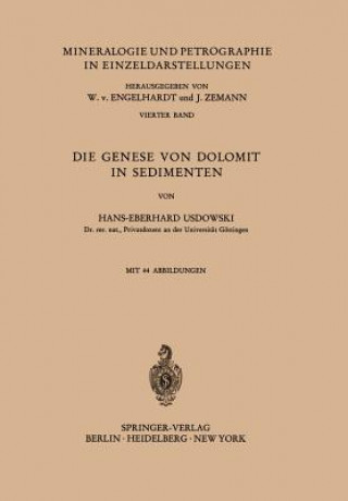 Könyv Die Genese von Dolomit in Sedimenten H. E. Usdowski