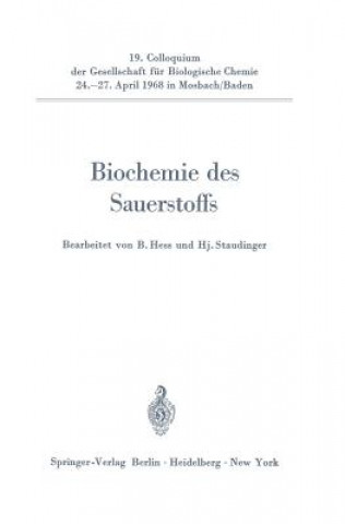Carte Biochemie des Sauerstoffs Benno Hess