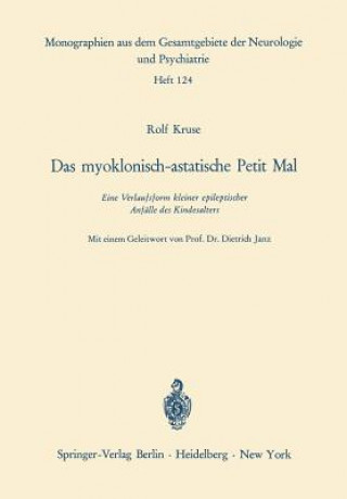 Livre Das myoklonisch-astatische Petit Mal R. Kruse