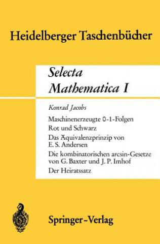 Βιβλίο Selecta Mathematica I K. Jacobs