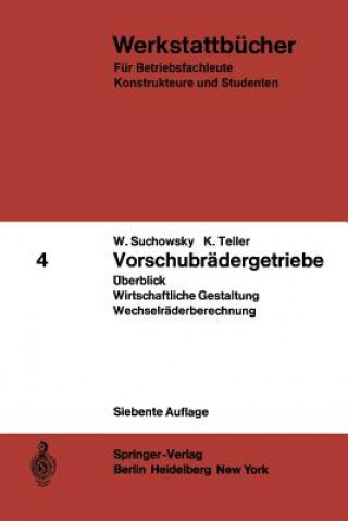 Kniha Vorschubrädergetriebe W. Suchowsky