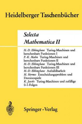 Könyv Selecta Mathematica II H D Ebbinghaus