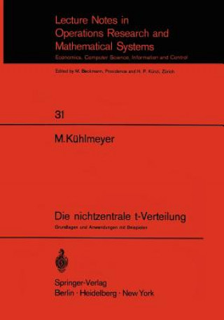 Książka Die Nichtzentrale T-Verteilung Martin Kühlmeyer