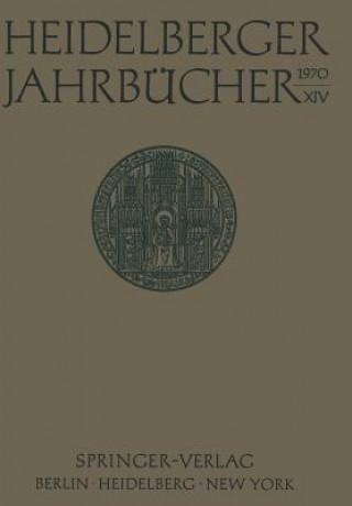 Könyv Heidelberger Jahrbucher H. Schipperges